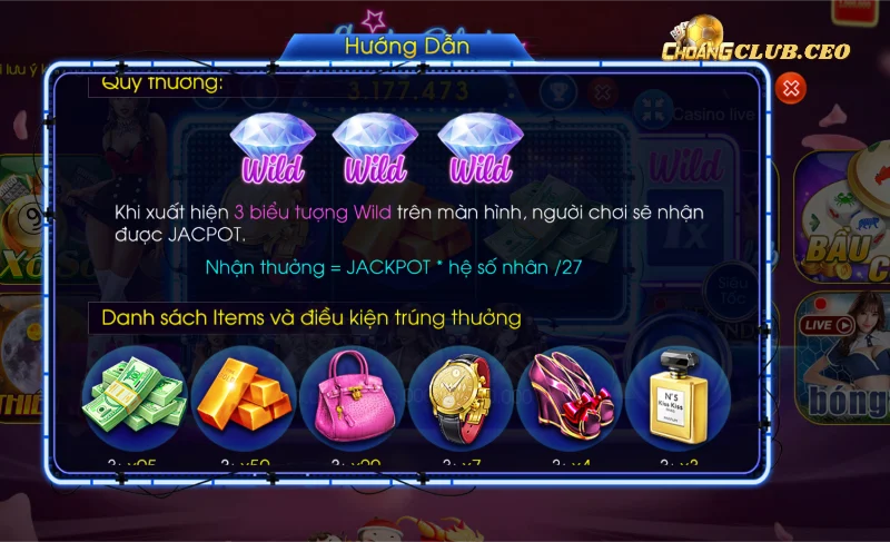 Cách tính thưởng trong Lucky club Choangclub